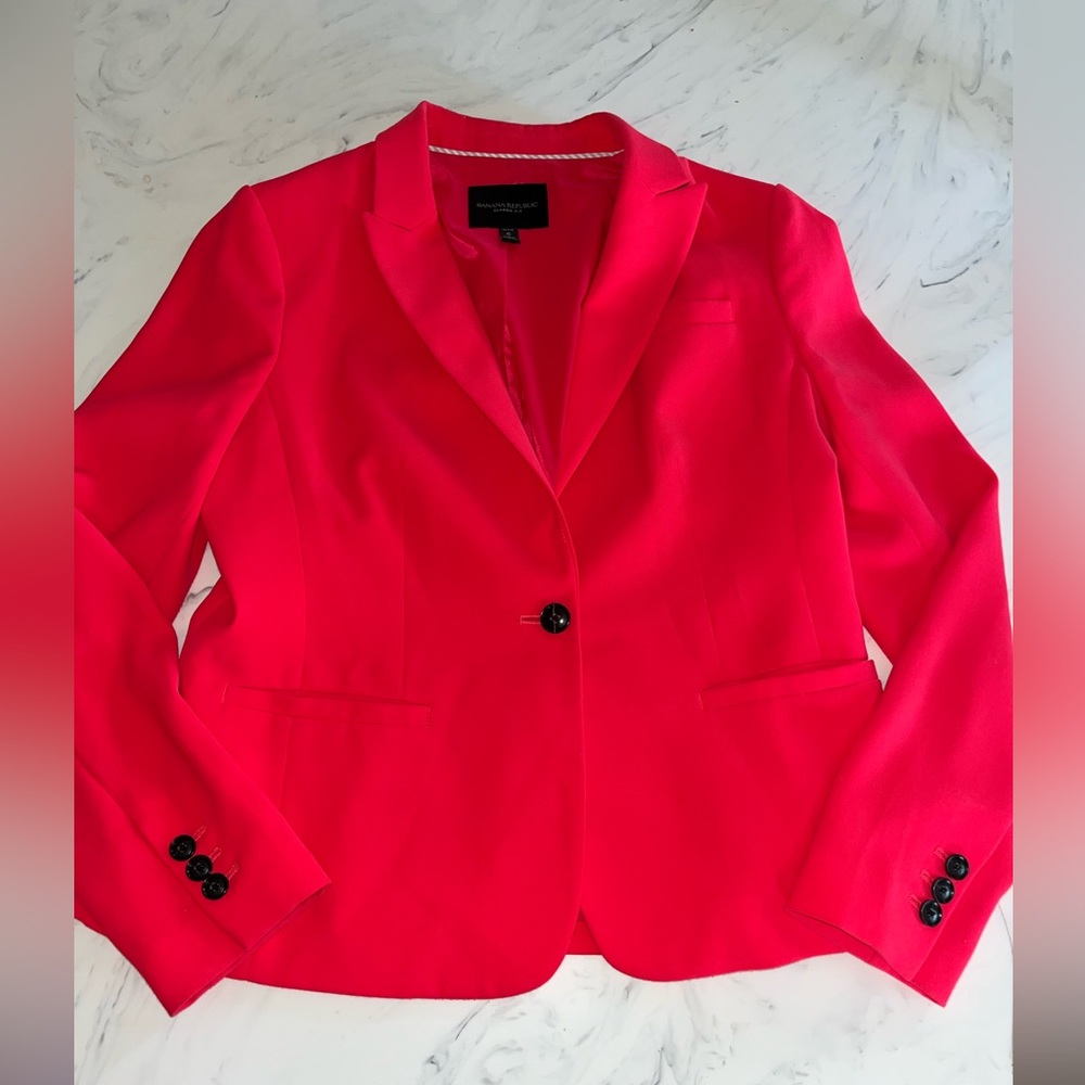 Banana Republic Bright Pink Blazer Jacket